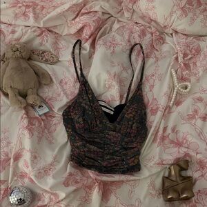 Urban Outfitters Multicolor Floral Tank Top